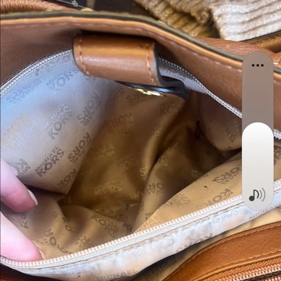 Michael Kors Brown Leather Tote Bag - Picture 6 of 9